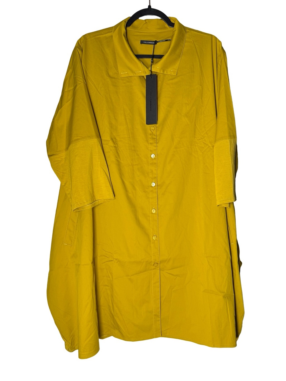 Stella Carakasi Tiburon Tunic Sz 2XL Saffron Organic Cotton Modal Lagenlook NWT